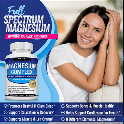 Toplux Magnesium Complex 8 Essential Magnesium Supplement 1000mg